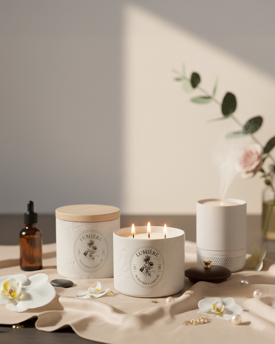 Lumière scented candles and diffusers